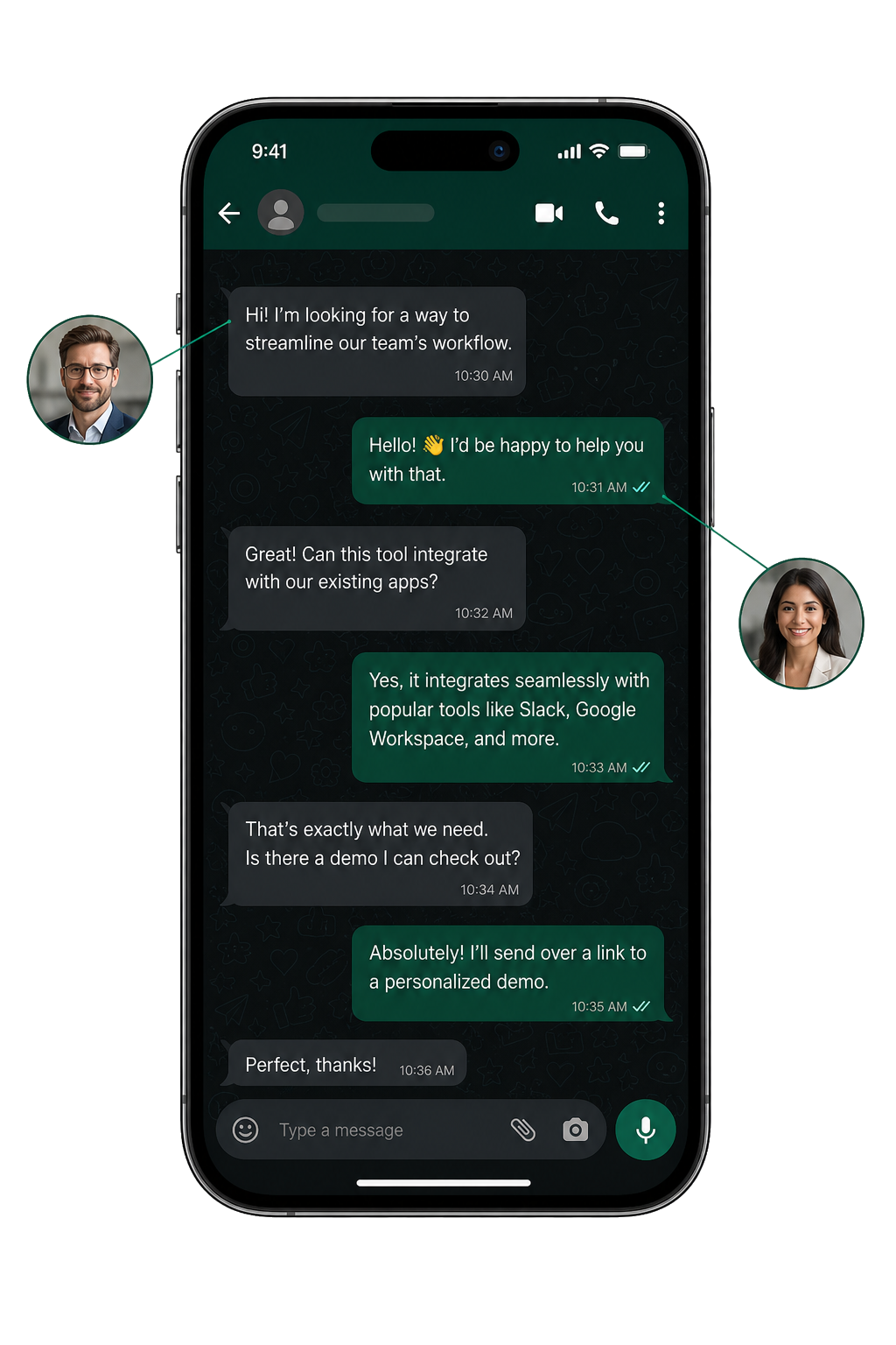 Helicopti Solutions WhatsApp messaging
